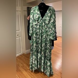 Antonio Melani x Kimberly Whitman Celia Greenery Floral Print Dress, Size 16